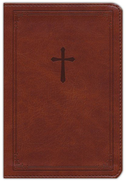 NKJV Compact Reference Bible, Comfort Print, soft leather-look, brown (red letter)