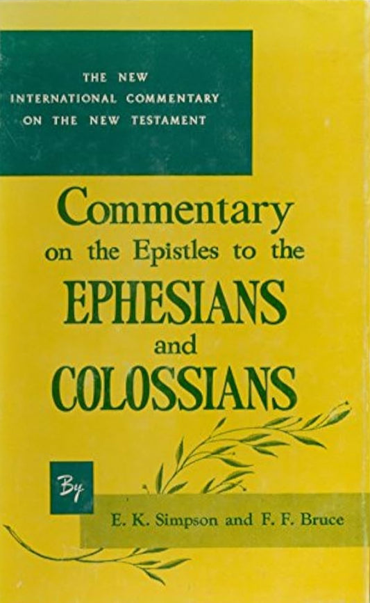 Ephesians and Colossians (NICNT) by E.K. Simpson and F.F. Bruce image 0