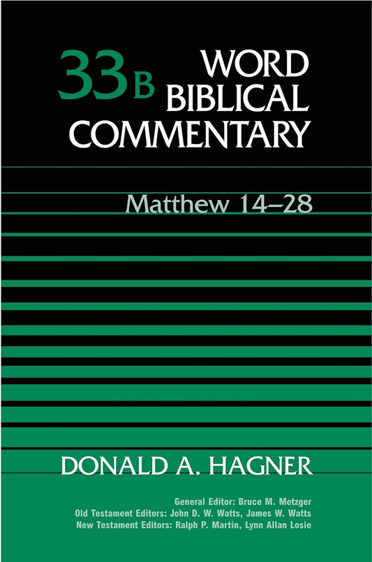 Word Biblical Commentary 33B: Matthew 14-28 by Donald A. Hagner image 0