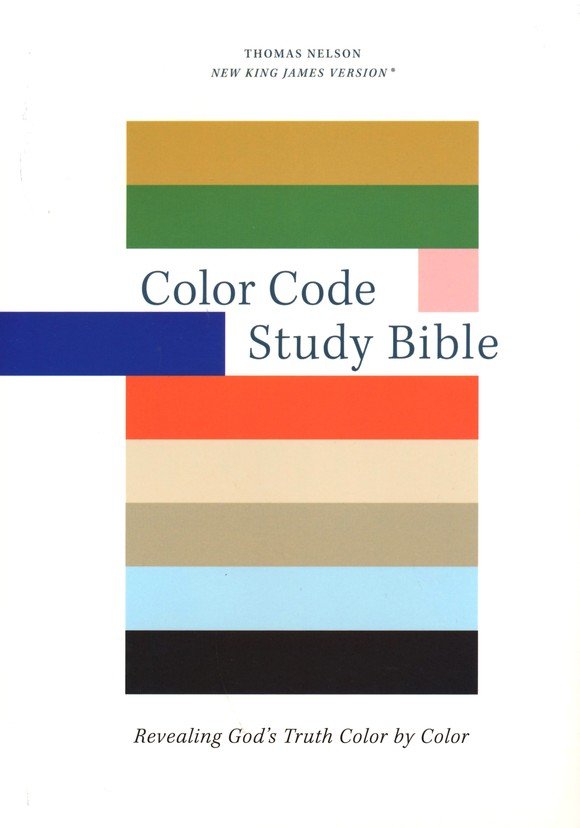 NKJV Color Code Study Bible: Reveal God's Truth Color by Color--soft leather-look, brown