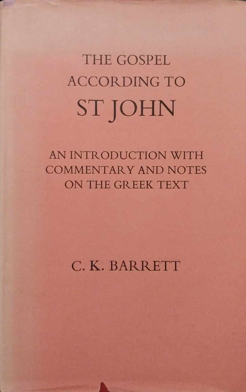 Gospel According to St John by C.K. Barrett image 0