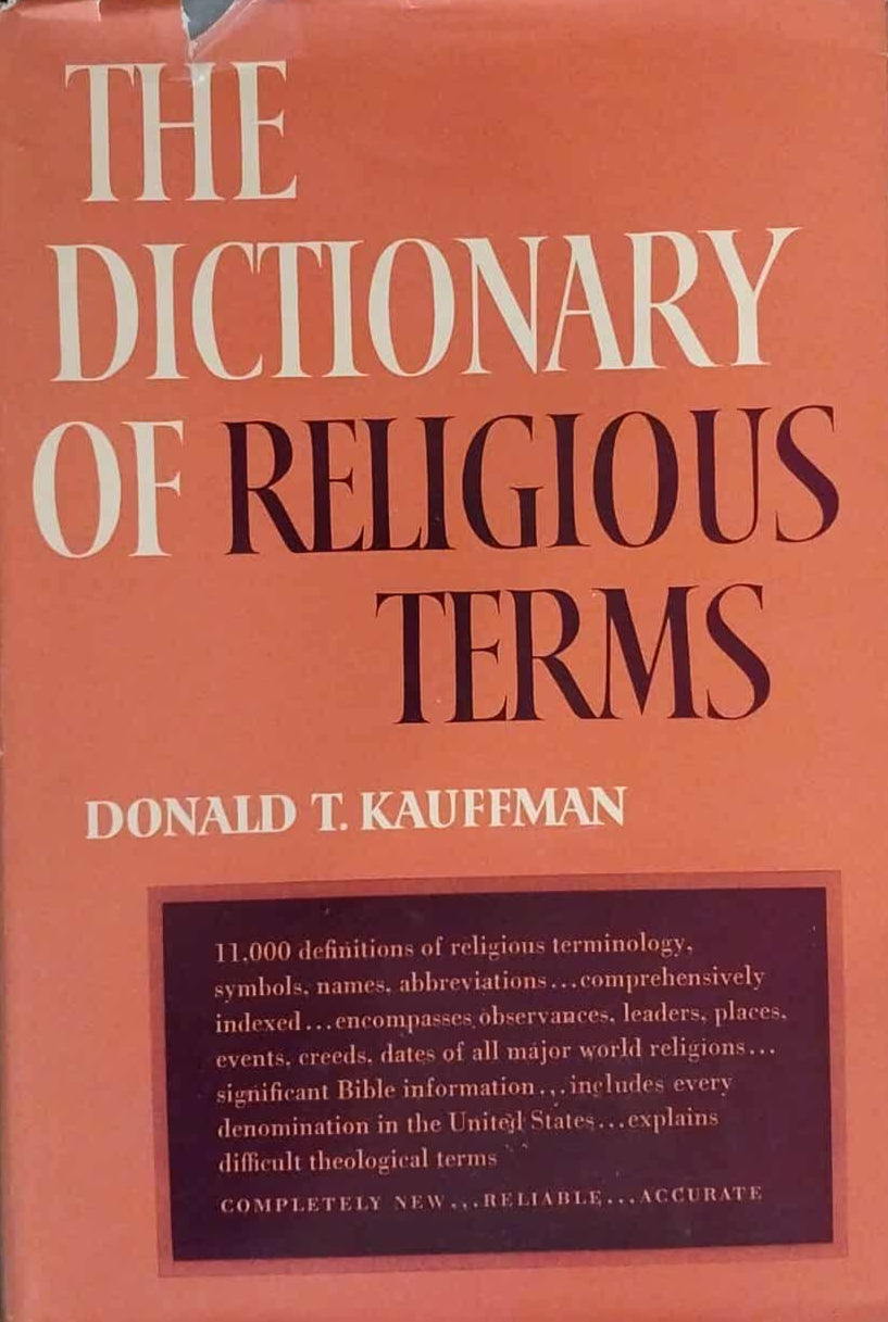 Dictionary of Religious Terms by Donald T. Kauffman image 0