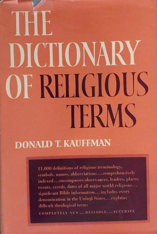 Dictionary of Religious Terms by Donald T. Kauffman image 0