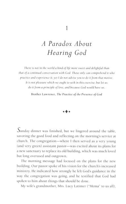 Hearing God: Developing a Conversational Relationship with God