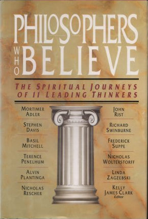 Book cover of 'Philosophers Who Believe' with a classical column design.