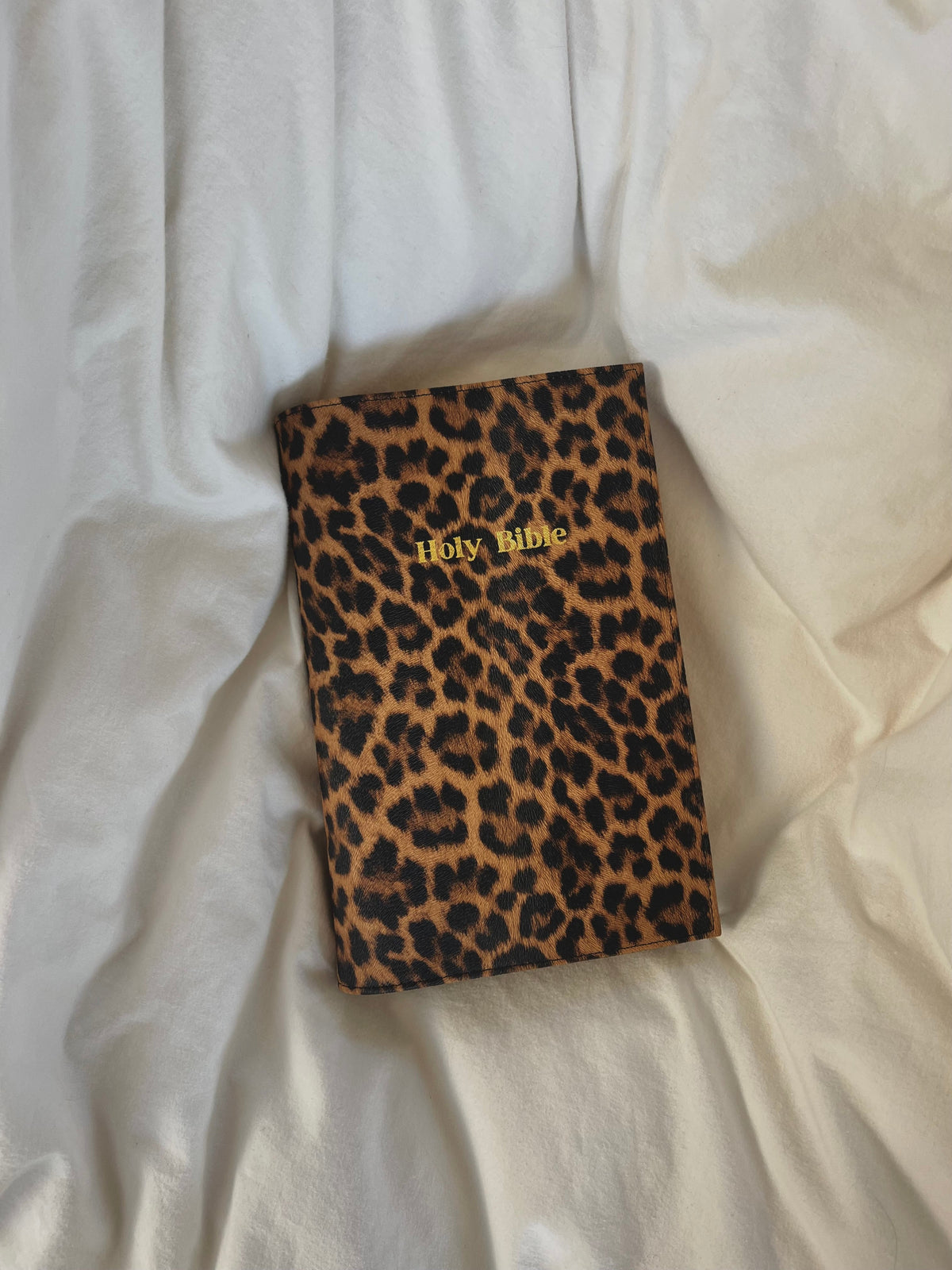 Leather Leopard Bible Cover