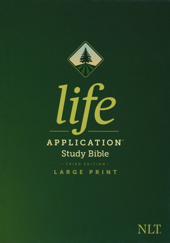 NLT Life Application Study Bible, Large Print, Third Edition, Hardcover, red letter