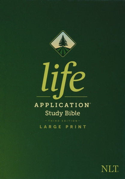 NLT Life Application Study Bible, Large Print, Third Edition, Hardcover, red letter
