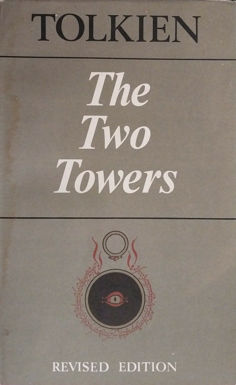 Two Towers by J.R.R. Tolkien, Revised Edition 1968, Fold-Out Map Included
