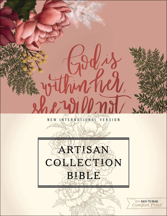NIV Artisan Collection Bible--cloth over board, pink floral