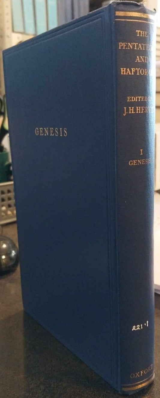 Pentateuch and Haftorahs: Genesis: Hebrew Text, English Trans. ed by J. Hertz image 0