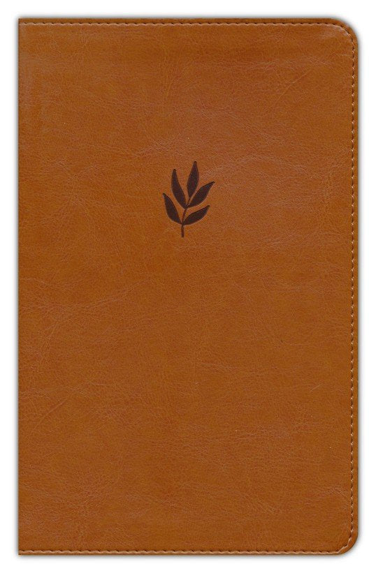 NLT Personal Size Giant Print Bible, Filament Enabled Edition (Red Letter, LeatherLike, Classic Tan)