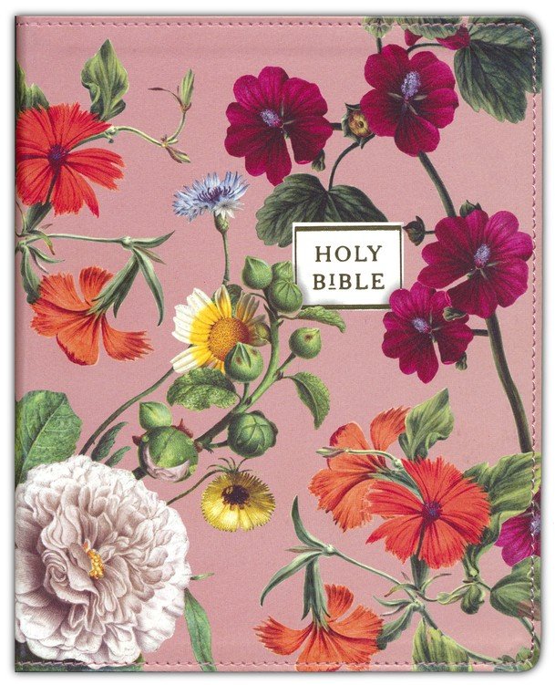 NIV Artisan Collection Bible, Large Print--soft leather-look, blush floral
