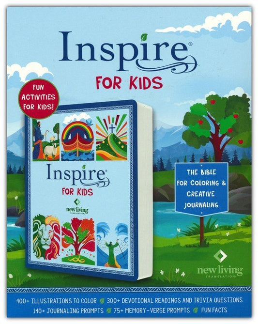NLT Inspire Bible for Kids softcover. Ages 7-12