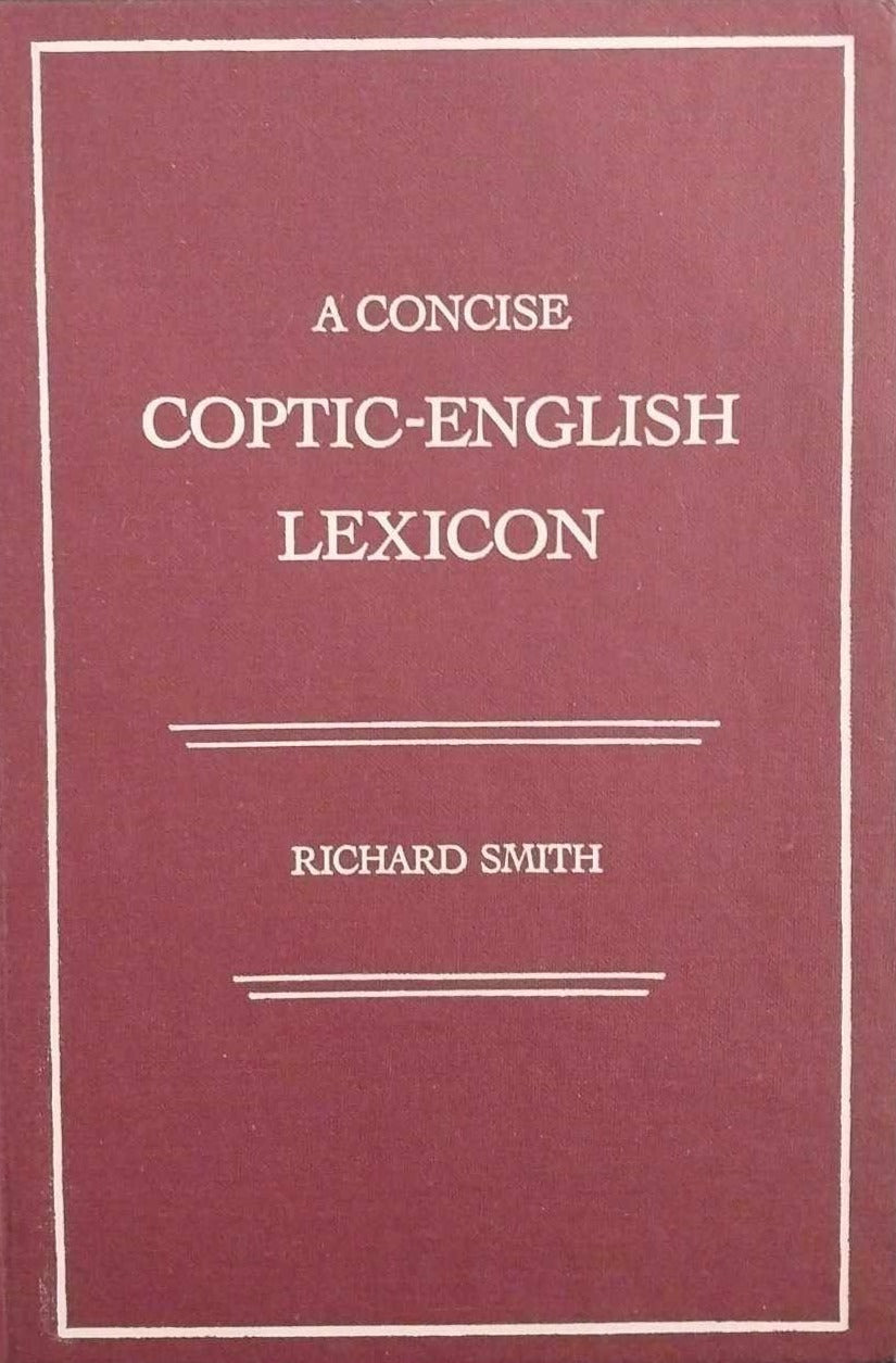 A Concise Coptic-English Lexicon by Richard Smith image 0