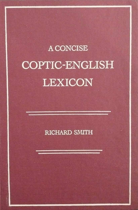 A Concise Coptic-English Lexicon by Richard Smith image 0