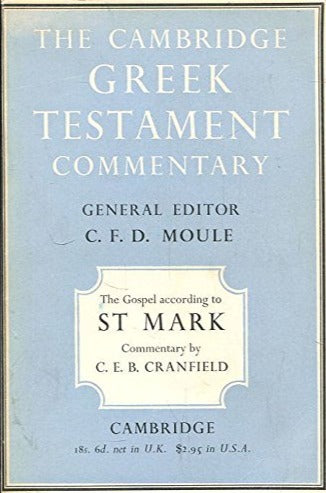 Cambridge Greek Testament Commentary: St Mark by Cranfield image 1
