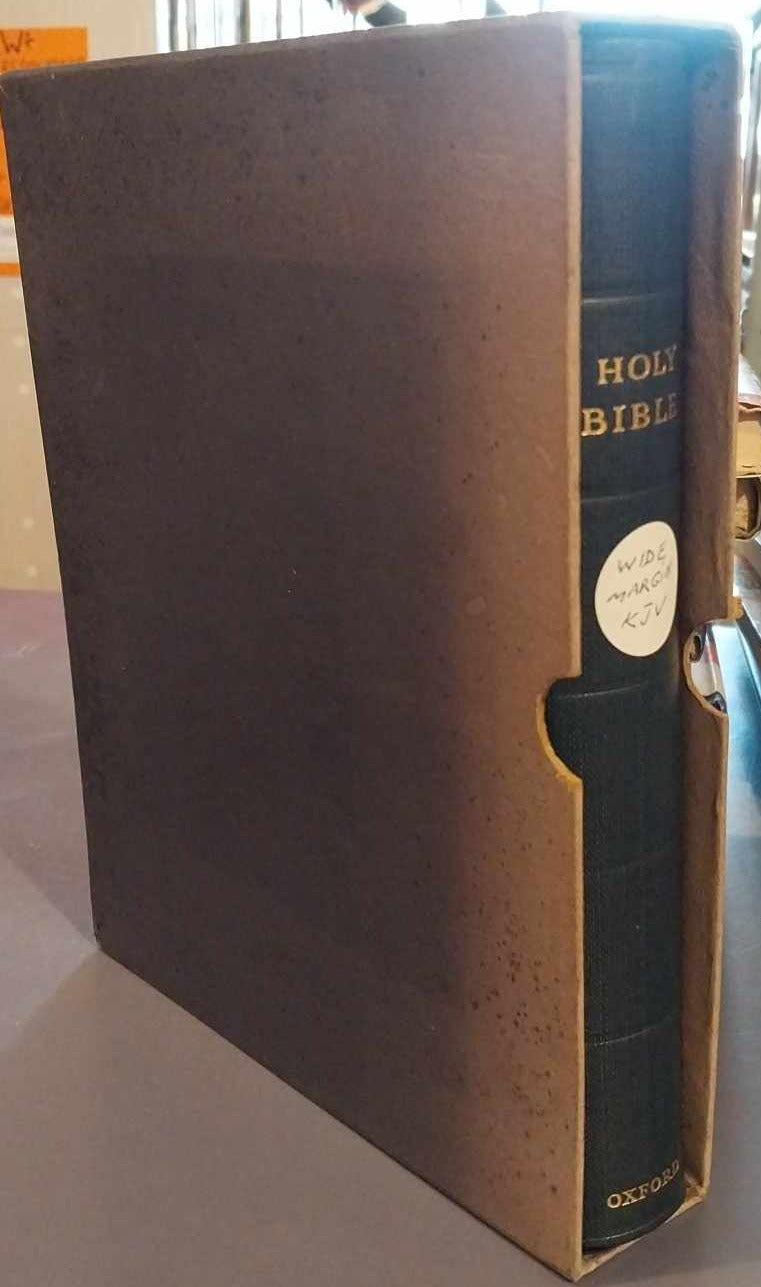 KJV Holy Bible, Wide Margin, In Slip Case image 0