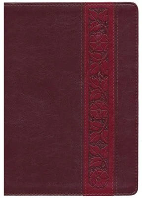 ESV Study Bible Large Print mahogany trellis trutone
