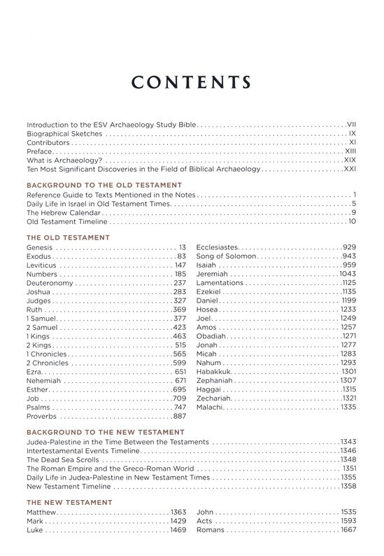 ESV Archaeology Study Bible
