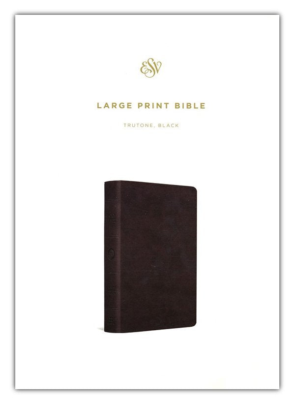 ESV Large Print Bible, Imitation Leather, Black