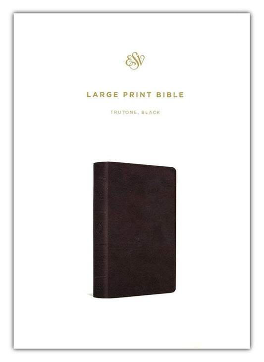 ESV Large Print Bible, Imitation Leather, Black