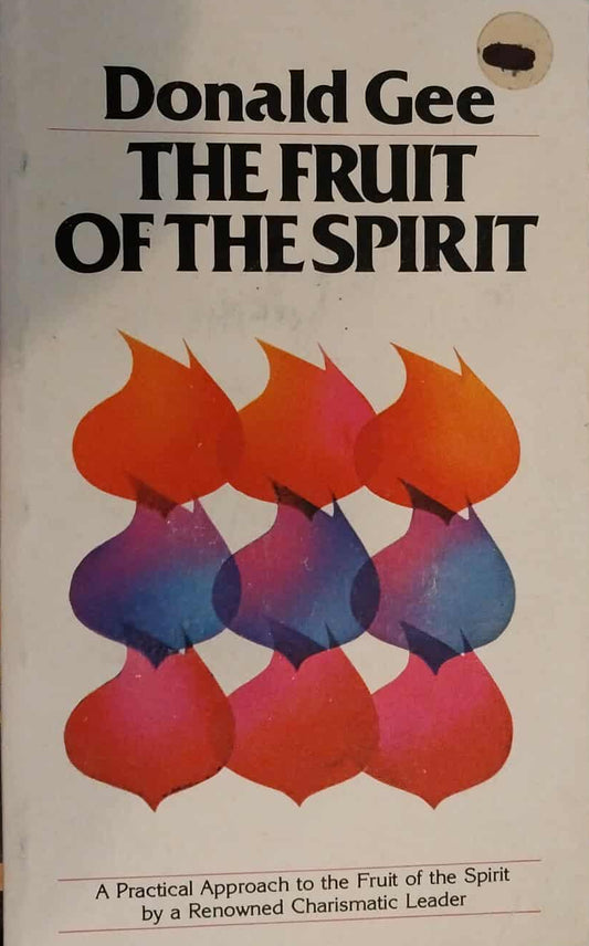 Book titled 'The Fruit of the Spirit' by Donald Gee with colorful design on a white background