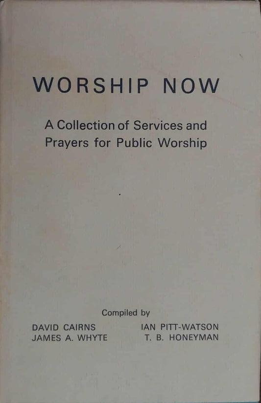 Book titled 'Worship Now' on a dark surface