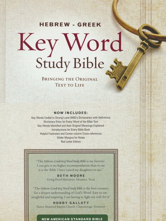 Key Word Study Bible NASB, Hardcover
