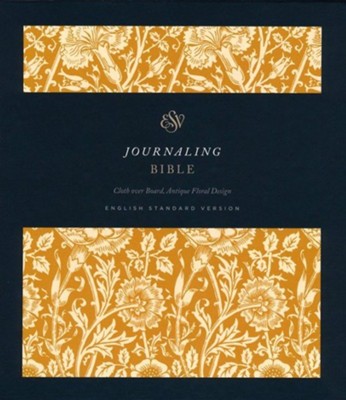 ESV Journaling Bible, cloth over board, antique floral