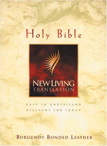 NLT Holy Bible, Large Print, Red Letter Edition, Burgundy Bonded Leather image 0