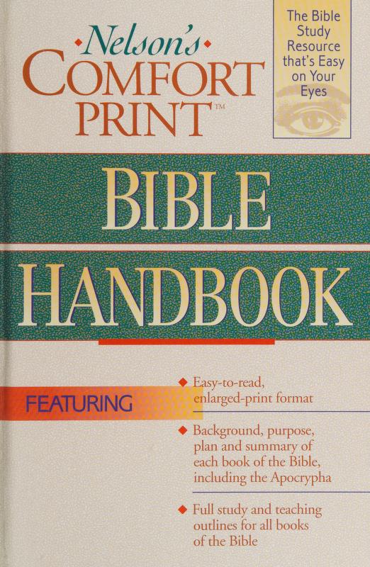 Nelson's Comfort Print Bible Handbook image 0