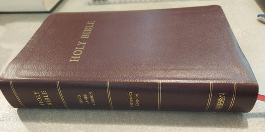 KJV Personal Size Giant Print Reference Bible (Burgundy Bonded Leather) image 0