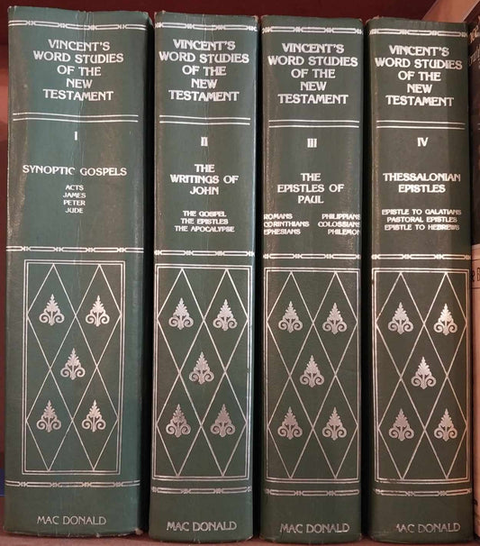 Word Studies in the New Testament (4-Volume Set) by Marvin R. Vincent image 0