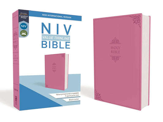 NIV Value Thinline Bible, Pink, Imitation Leather