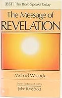 Book titled 'The Message of Revelation' by Michael Wilcock on a white background