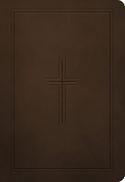 NLT Premium Value Compact Bible, Brown LeatherLike, Filament-Enabled
