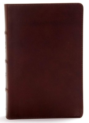 CSB Study Bible, Dark Brown, Genuine Leather, Thumb-Indexed
