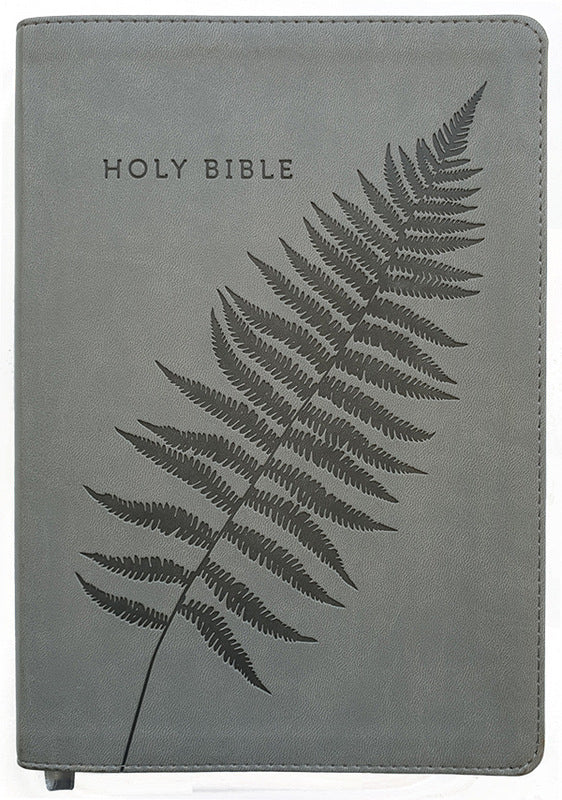 NLT Bible Imitation Leather, Grey Fern by BSNZ