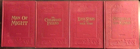 Bible Pictures and Stories by Mrs Adelaide Bee Evans, 4 Volumes image 0