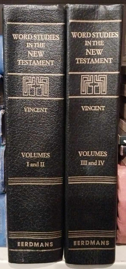 Vincent's Word Studies in the New Testament (2-Volume Set) image 0