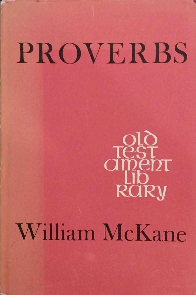 Proverbs (Old Testament Library) by William McKane image 0