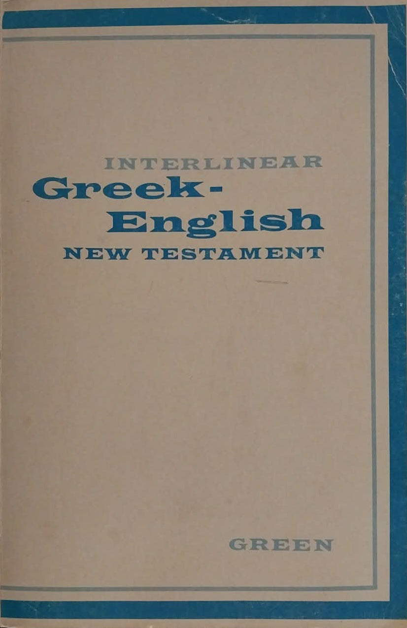 Interlinear Greek-English New Testament by Green