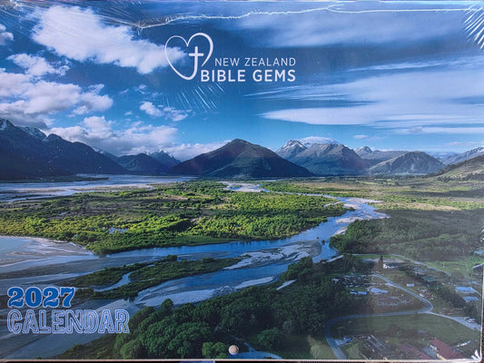2027 New Zealand Bible Gems Wall Calendar
