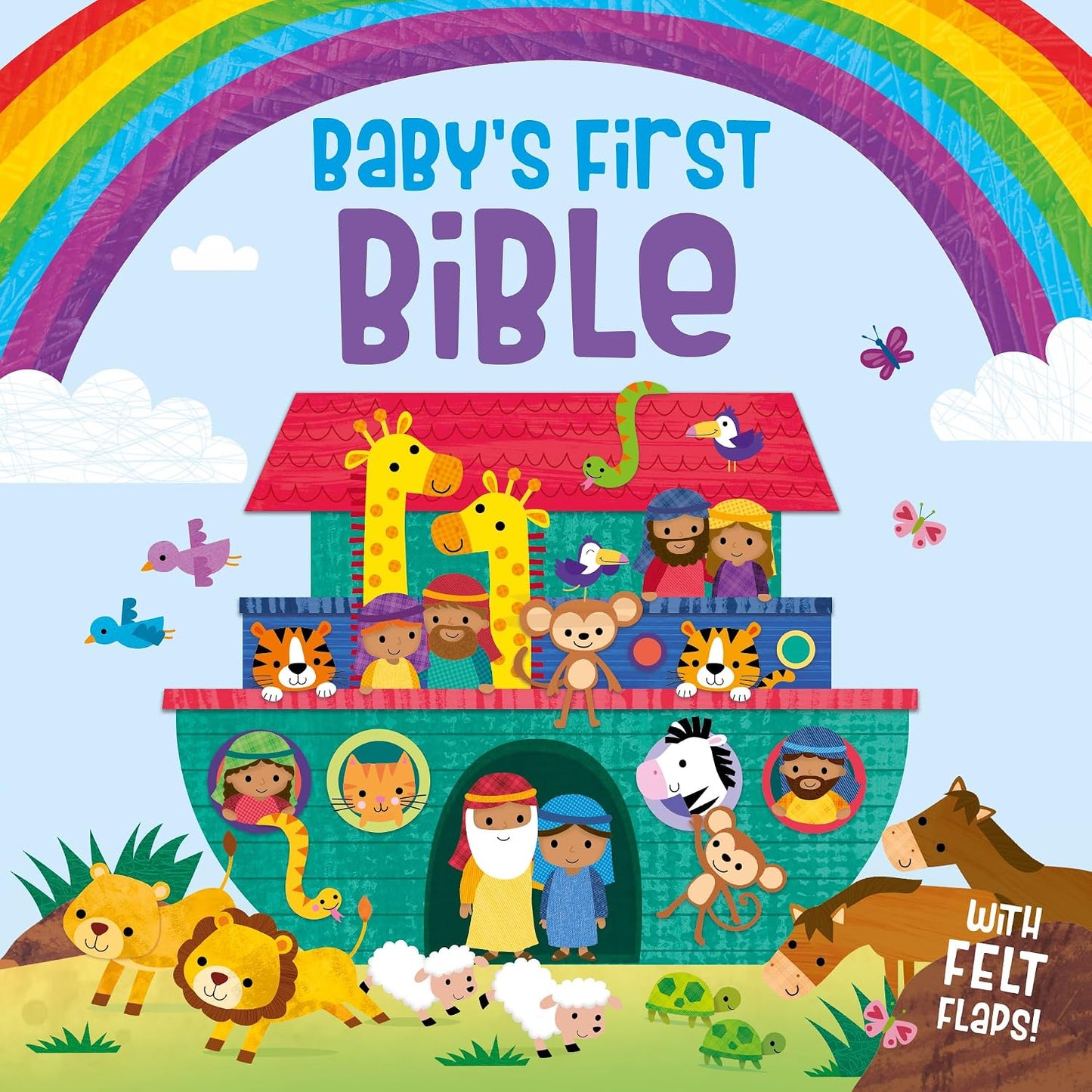 Baby’s First Bible, board book with felt lift-the-flaps