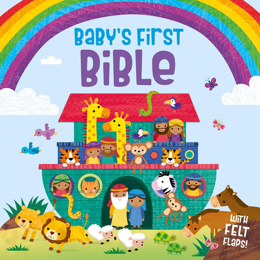 Baby’s First Bible, board book with felt lift-the-flaps