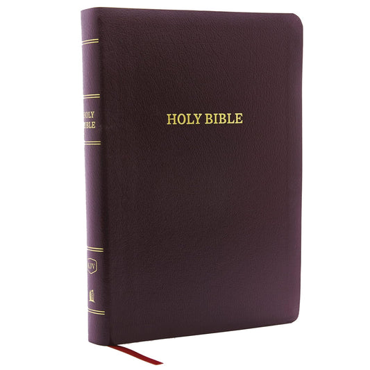 KJV Holy Bible: Giant Print with 53,000 Cross References, Burgundy Bonded Leather, Red Letter