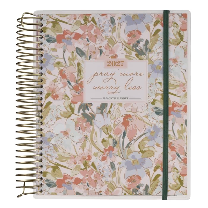 2027 18-Month Planner: Pray More, Worry Less (starts August 2026)