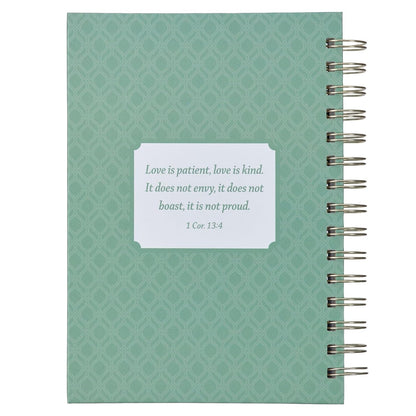 Journal: Love Is Patient, A5 Spiralbound
