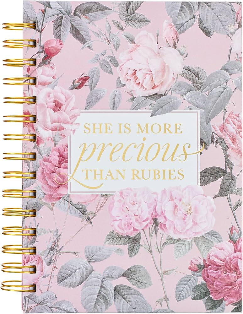 Journal: More Precious Than Rubies, A5 Spiralbound